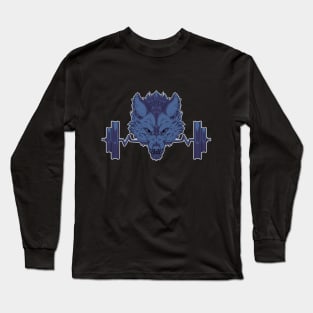 Weighted Werewolf - Blue Long Sleeve T-Shirt